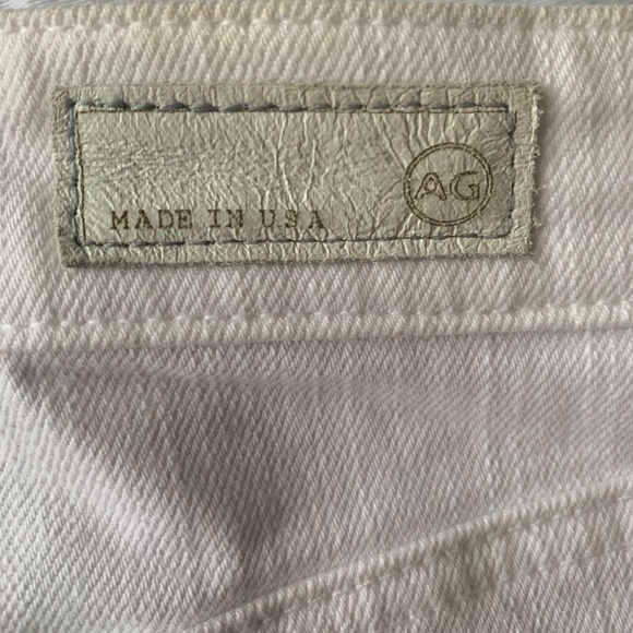 White AG Denim Studded Mini High Waist Skirt - Picture 7 of 8